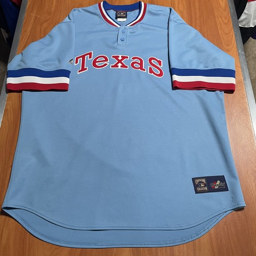 Majestic Alex Rodriguez Texas Rangers Jersey Blue Throwback Alternate XXL 2XL