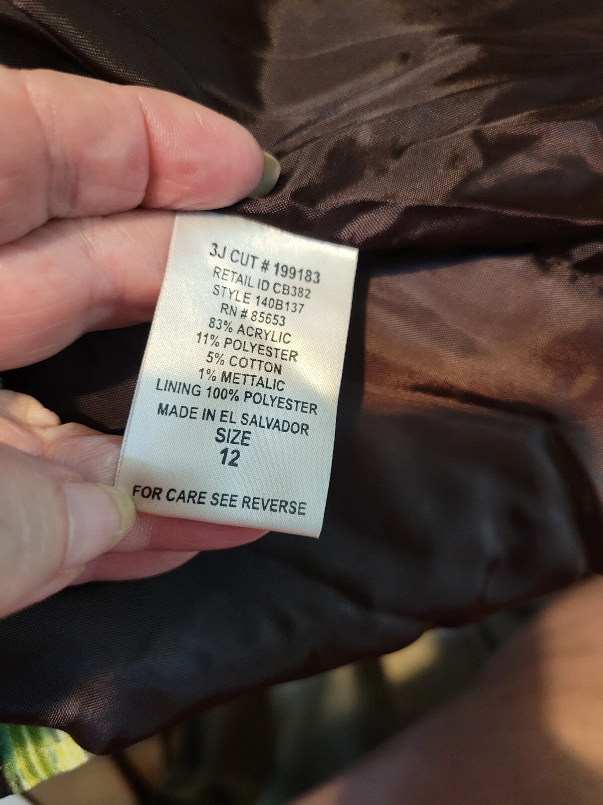 KORET -Blazer Multicolor Boucle Button Front Long… - image 5