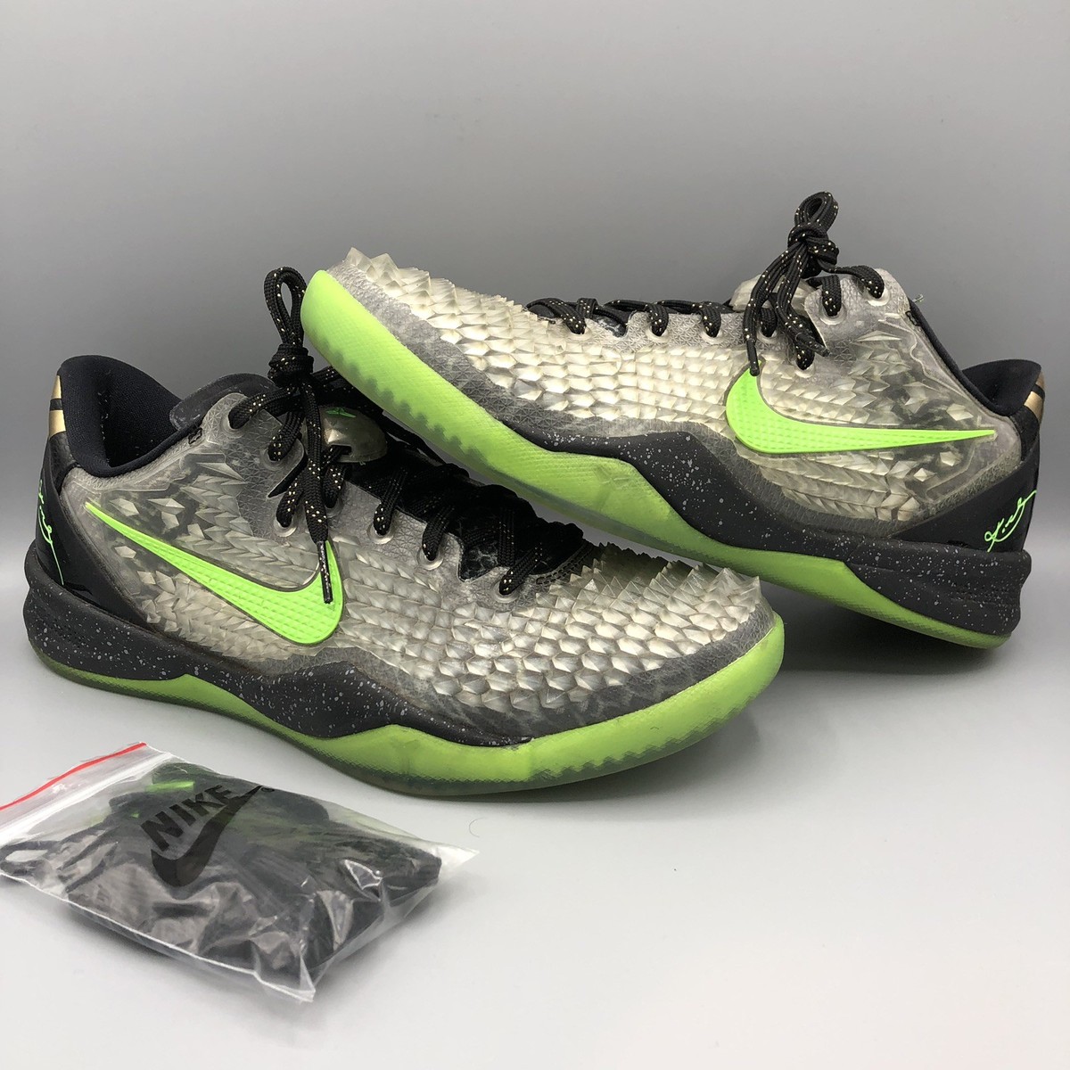 Nike Zoom KOBE VIII 8 SYSTEM SS CHRISTMAS GREEN BLACK 639522-001
