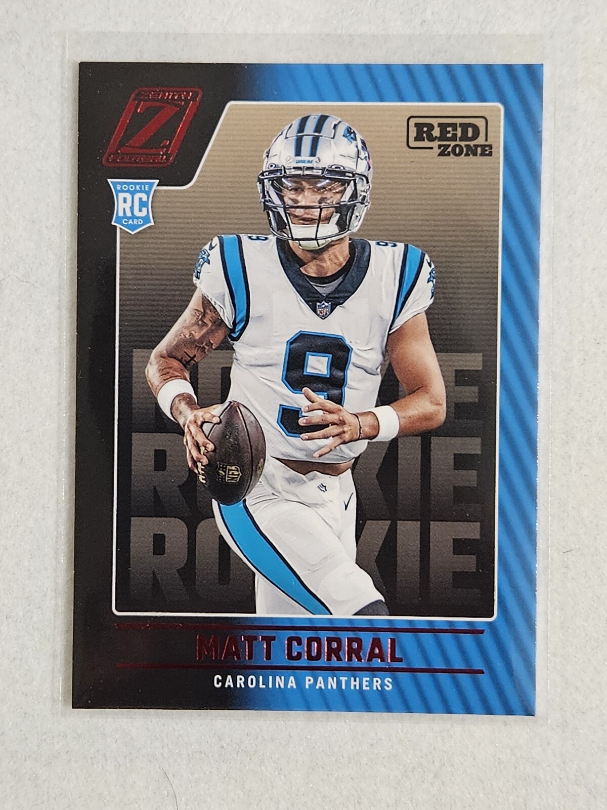 2022 Zenith Red Zone Matt Corral Card #102 Carolina Panthers RC