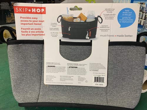 Organizer Skip Hop Grab Go & passeggino con cerniera da polso rimovibile grigio - Foto 2 di 2