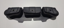 3-Pocket Windshield Batwing Fairing Storage Pouch Bag For Harley Touring Glide