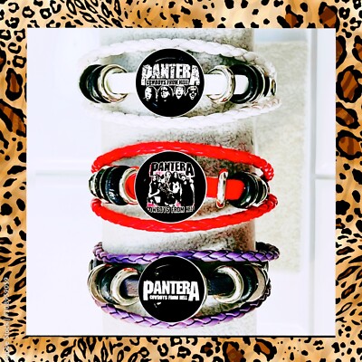 PANTERA   SET OF THREE COLOR BRACELETS