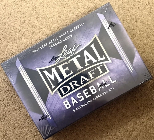 2021 LEAF METAL DRAFT BASEBALL HOBBY BOX 6 AUTOGRAPHS PER BOBBY WITT JR?