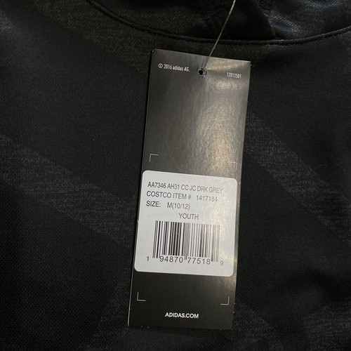 Adidas Boys Black Tech Fleece All Over Print Hoodie Size Medium/Large NEW NWT - Picture 4 of 5