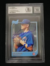 1997 Bowman #196 Kerry Wood BAS 10 Authentic Auto Inscribed 