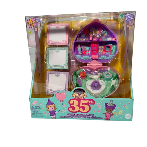 Mattel Collectible - Polly Pocket Collector Polly's 35th Party Time Stamper [New