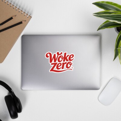 WOKE ZERO, lustiger Sticker, Aufkleber, Vintage, Retro, Trump, AfD, Alice Weidel