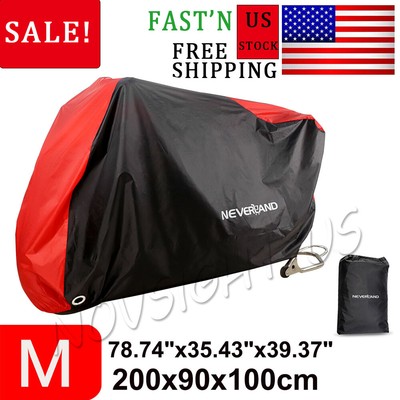 NEVERLAND Motorcycle Cover Size M – Waterproof, UV & Dust Protection For Scooters & Small Bikes (Includes Storage Bag)-820433