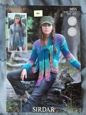 Knitting Pattern - Sirdar Lady's Easy Knit Jacket, Indie, 9455 (B191092)