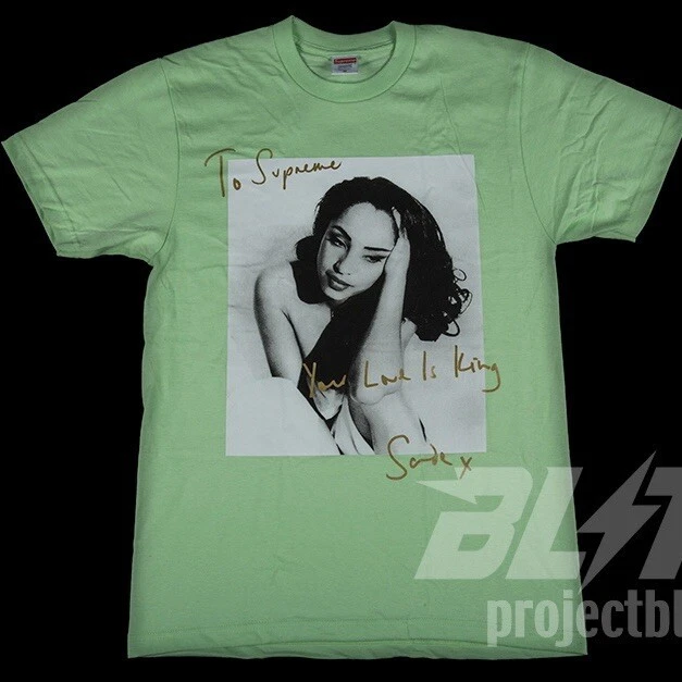 TEE SHIRT SS17 SUPREME SADE VERT CLAIR TAILLE M MEDIUM 2017