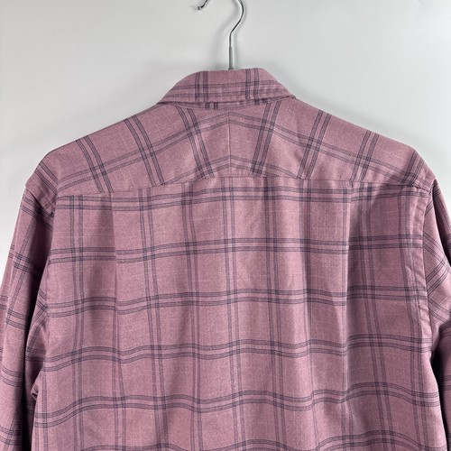Camisa Charles Tyrwhitt Hombres Mediana Cuadros Manga Larga Calce Ajustado Informal Algodón - Imagen 8 de 13