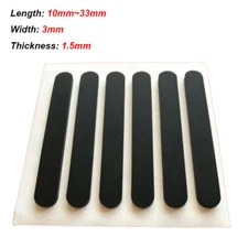 Rubber Feet Pad Gasket Oval Non-Slip Self Adhesive 3mm Width Laptop Keyboard Mat