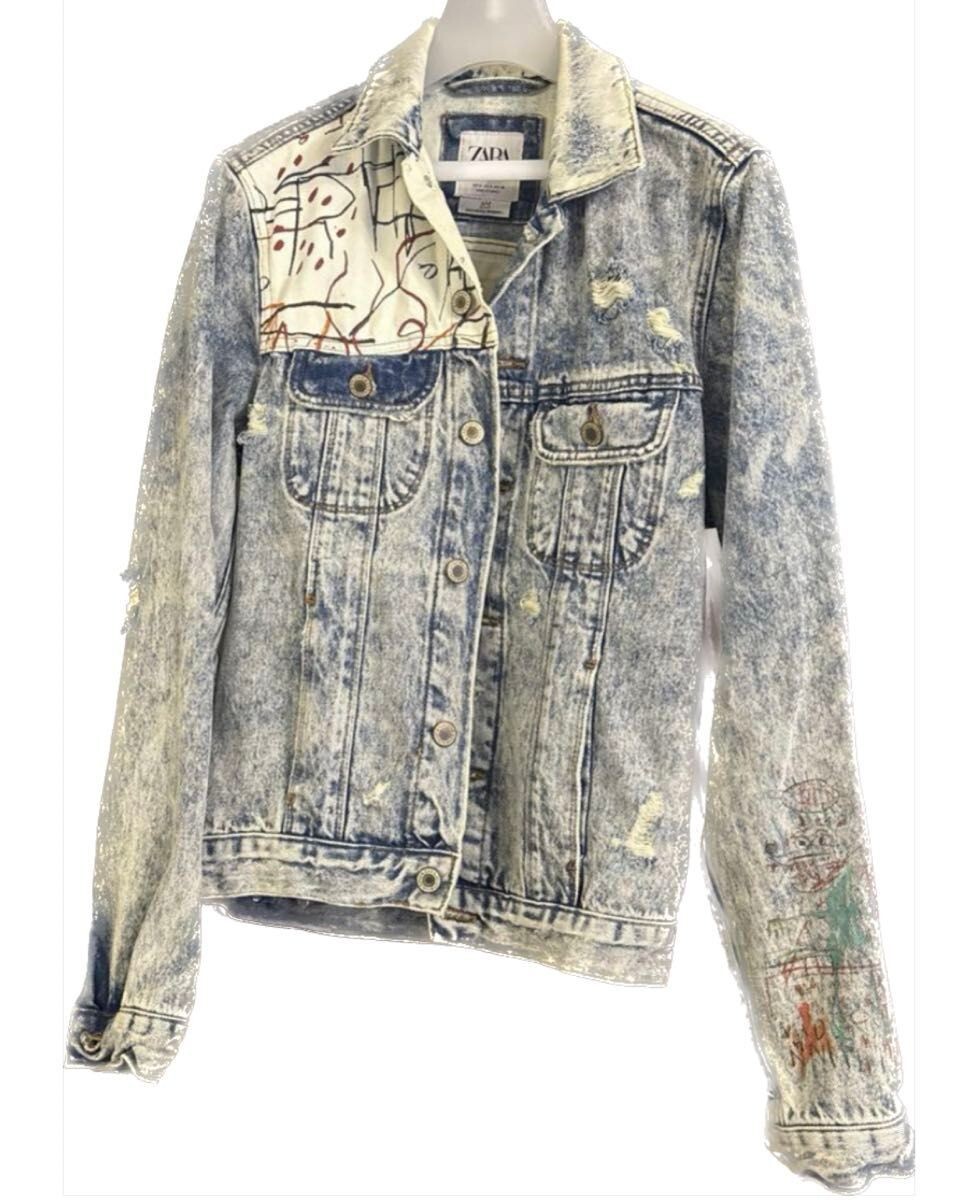 【激レア】ZARA Jean-Michel Basquiat デニムジャケット Zara Men's Jean-Michel Basquiat Collaboration Denim Jacket