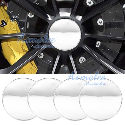 4pcs Car Wheel Center Caps 68mm Central Hub Blank Centre Hubcaps Universal - Picture 2 of 10