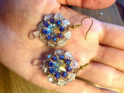 Handmade Beaded Earings | Drop Earings | Austrian Crystal
