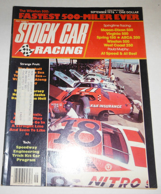 Stock Car Racing Magazine Fastest 500-Miler Ever September 1976 072014R