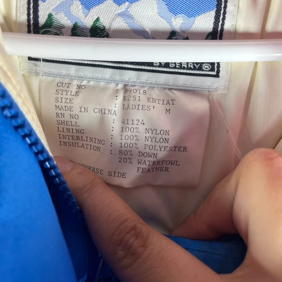 Chaqueta De Colección Colorado Classics By Gerry Para Mujer Talla M Azul Rosa Manga Larga Foto 4 de 4