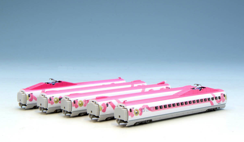 Rokuhan T013-7 Shinkansen Series 500 Hello Kitty 5 Cars Add-on Set - Z - Picture 2 of 3