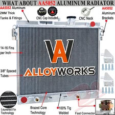 Aluminum Core Radiator Fit 2006-2012 Chevy Colorado GMC Canyon HUMMER H3 5.3L