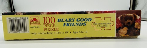 Beary Good Friends ~ 100 Pc Puzzle ~ Golden ~ Vintage ~ Teddy Bear ~ Complete - Picture 7 of 12