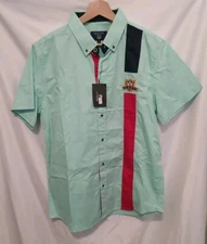 GANT Casual Button-Down Shirt Men XL Green Crest