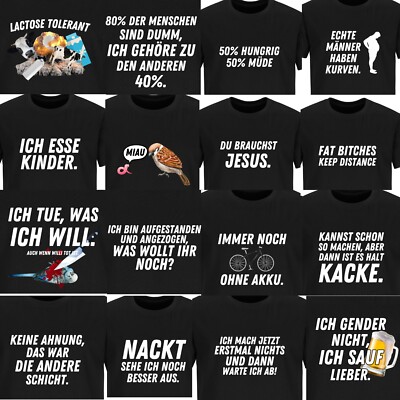 Sprüche T-Shirt Fun Ironie Sarkasmus lustig witzig Job Arbeit Büro Handwerker