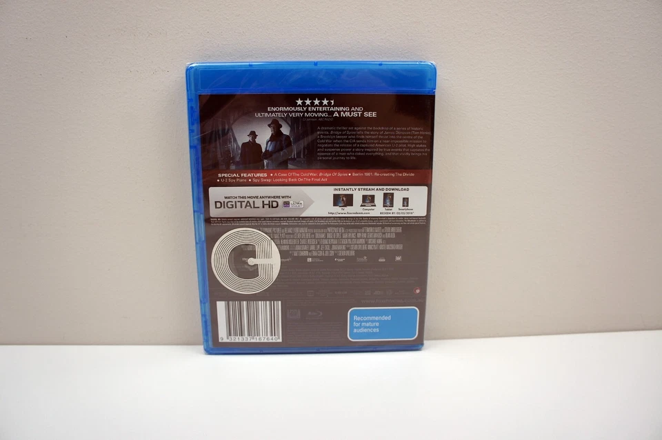 Bridge of Spies Blu Ray Brand New & Sealed Tom Hanks Region B PAL - Free Post - Image 4 of 4