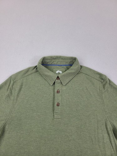 Mugsy Hemd Herren Medium Grün Kaschmirmischung Polo Leicht Stretch