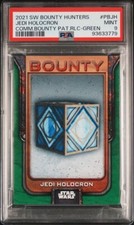 2021 Jedi Holocron Star Wars Bounty Hunters #PB-JH Patch Relic Green /99 PSA 9