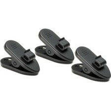 WindTech Universal Microphone Clothing Tie Clips - 3 Pack, Black TC-5 