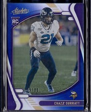 2021 Panini Absolute Chazz Surratt Blue Spectrum Rookie 09/50 #163