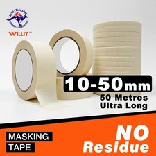 MASKING TAPE Painting Tape Crepe Paper 10mm 20mm 30mm 40mm 50mm 【Bulk Sale】