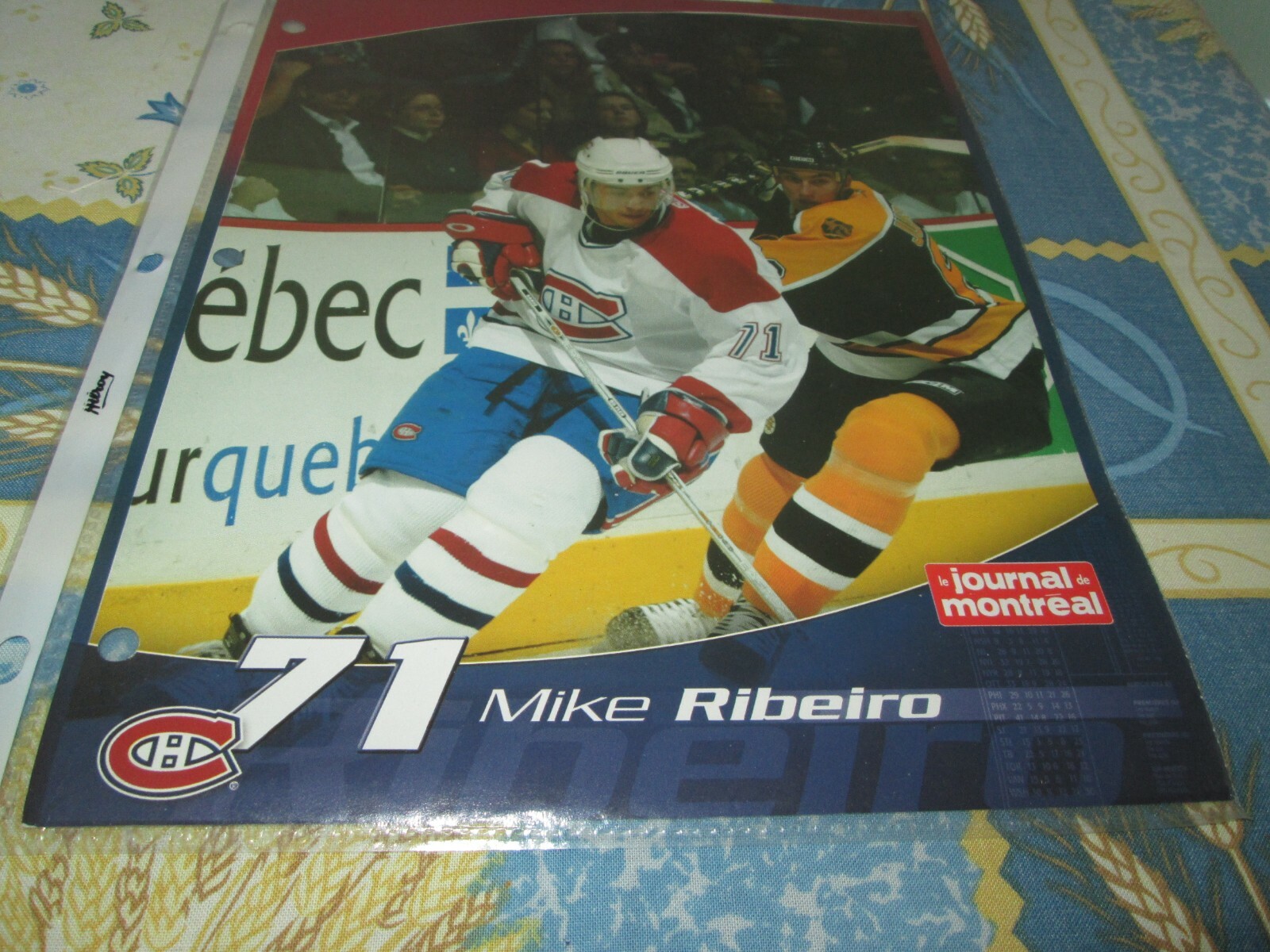 MIKE RIBEIRO PHOTO COLOR 8 BY 11 MONTREAL CANADIENS 2002-2003 | eBay