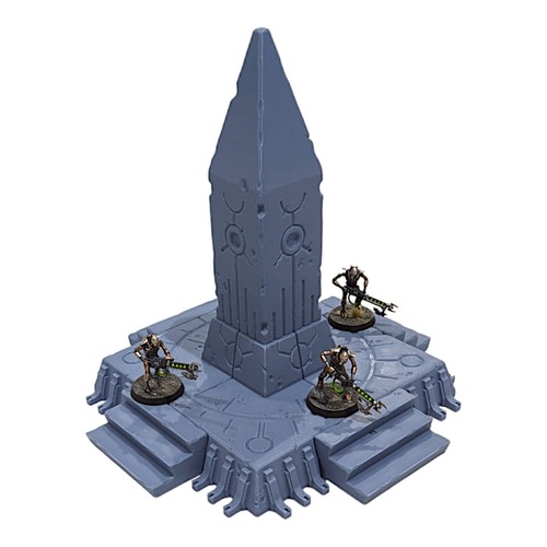 Tombspire Monument - 28mm Necron 3D Printed Terrain for Tabletop Wargaming - Picture 2 of 3