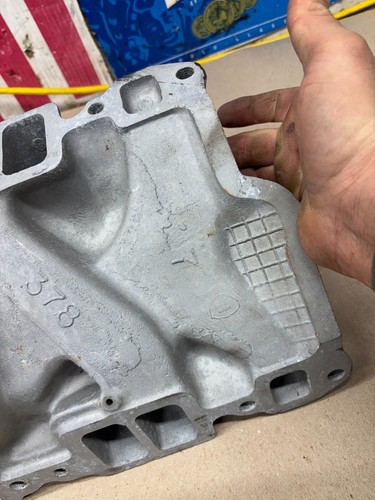 1977 1978 79 80 82 CORVETTE CAMARO C10 IMPALA OEM GM ALUMINUM INTAKE MANIFOLD 4B - Picture 23 of 24