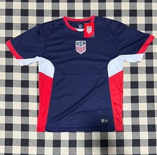 New United States Soccer Federation USA Adult Soccer Game Day Shirt - Navy - L