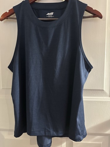 Avia Athletic Wowen's Navy Blue Sleek Fit Sports Tank Top Size L (12-14) - Picture 4 of 6