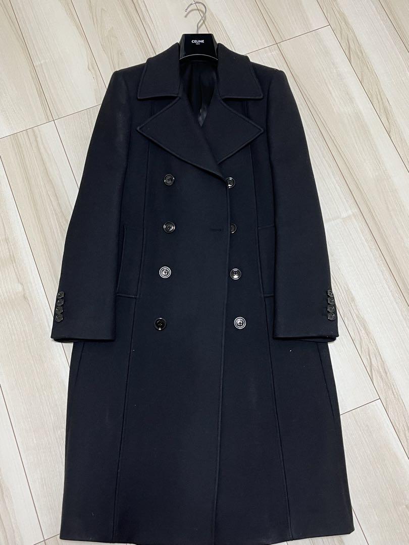 Celine 20Aw Stylish Peacoat Double Breasted Coat | eBay