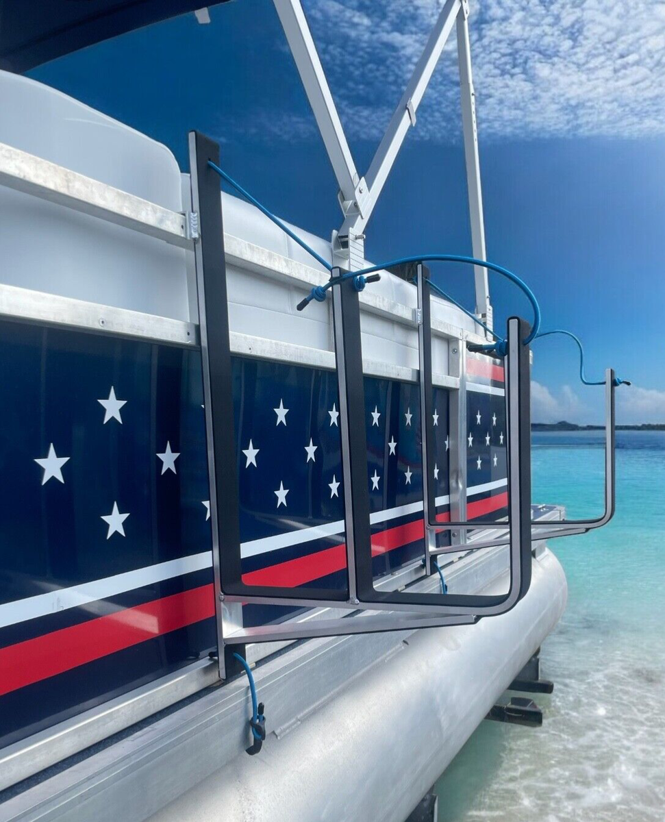 Pontoon Boat Dual Wake/Paddle Board Solution