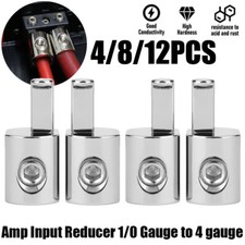 Car Amp Car Audio Amplifier Power and Ground 1/0 Gauge to 4 Gauge Input Reducer