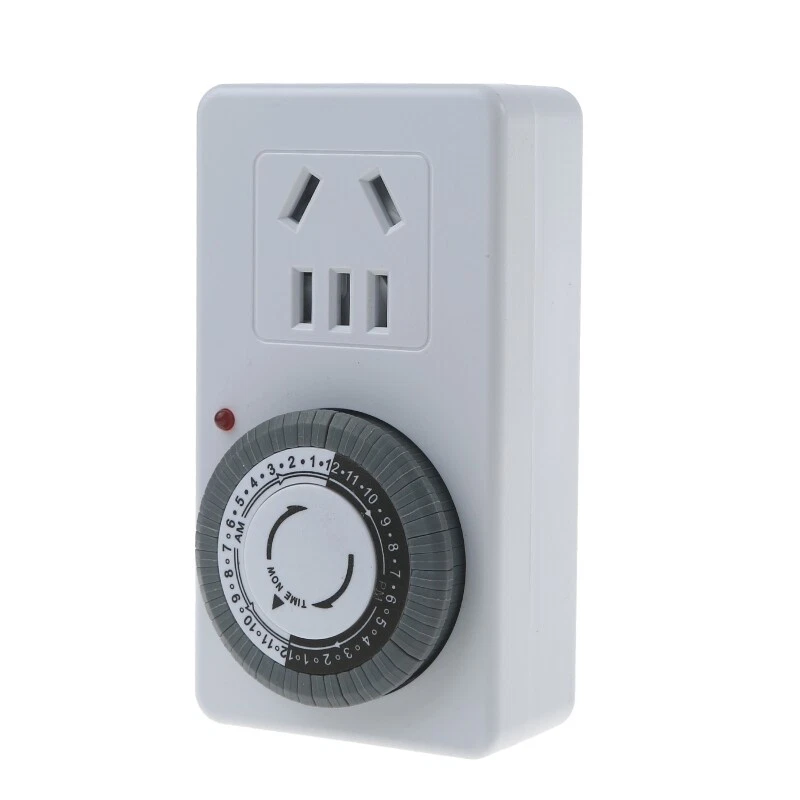 Indoor Mini 12 24 Hour Mechanical Outlet Timer Used for Electric