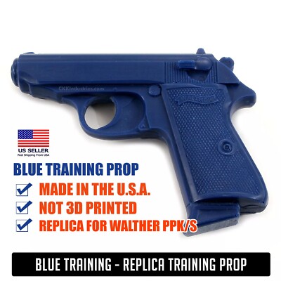 Blue Training Prop for WALTHER PPK/S - Solid Resin - Not a Gun | eBay