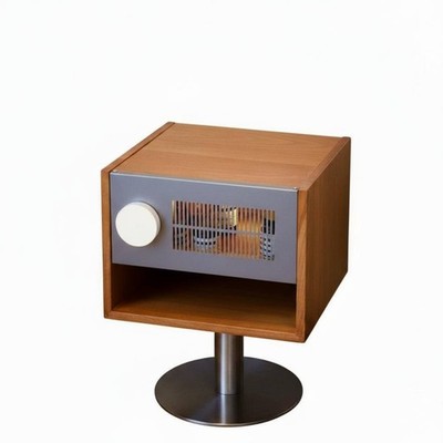 Rollbarer Nachttisch Mitte Fächern Stellflächundparend Kleinmöbel Vintage-Stil