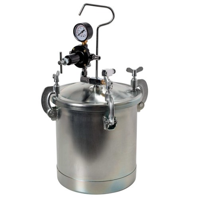 #ad 2 1 2 Gallon PRESSURE FEED PAINT TANK POT for SPRAY GUN SPRAYER Regulator Gauge $159.99