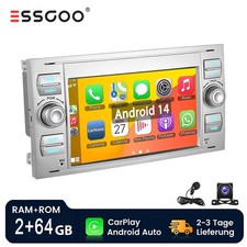 Für Ford Focus C S Max Transit MK7 Autoradio 64G Android 14 Carplay GPS Navi KAM