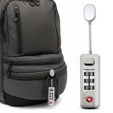 TSA Approved 3-Digit Combination Luggage Lock Zipper Security Travel Backpack
