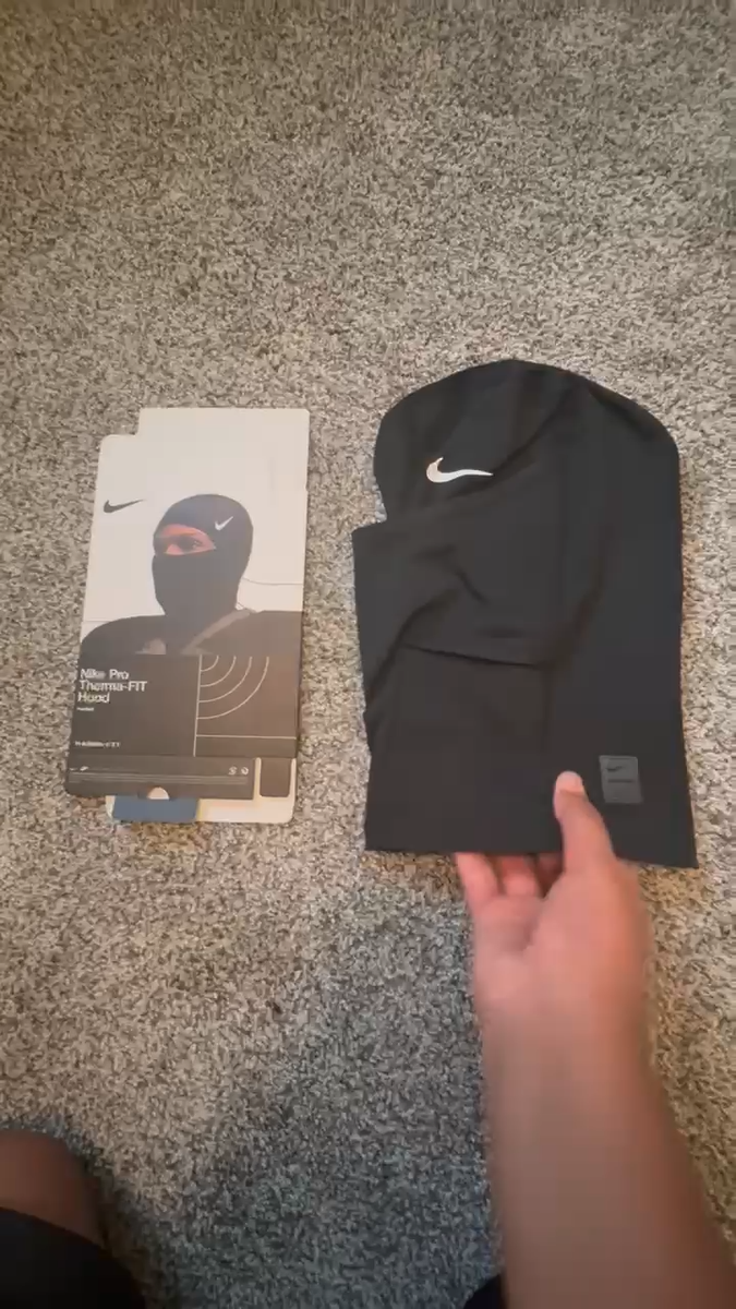 Nike Pro Therma-Fit Hyperwarm Hood Ski Mask Black SHIPS SAME DAY