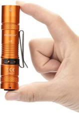 Rechargeable Flashlights 1200 Lumens EDC Flashlight, AA Pocket Orange