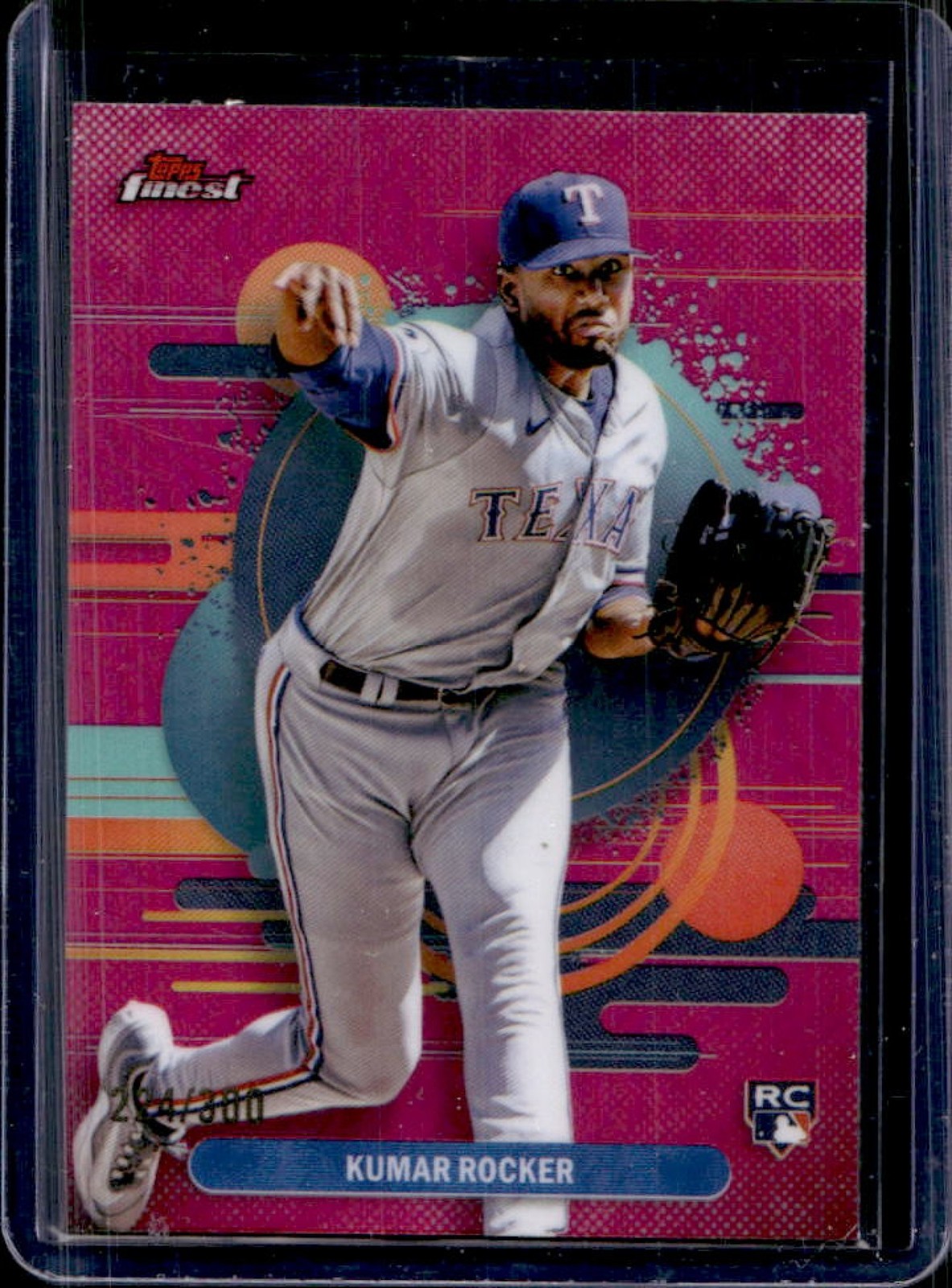 2025 Finest Kumar Rocker Uncommon RC Magenta Refractor #224/300 Rangers